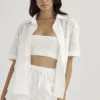 Mae White Broderie Anglaise Shorts Mae White Broderie Anglaise Shorts