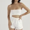 Mae White Broderie Anglaise Shorts Mae White Broderie Anglaise Shorts