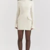 Mahalia Vintage Cream Mini Dress
