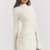 Mahalia Vintage Cream Mini Dress