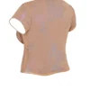 Maia Shimmer Cafe Au Lait Tie Front Top