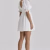 Maisie White Broderie Anglaise Regency Babydoll Mini Dress Maisie White Broderie Anglaise Regency Babydoll Mini Dress