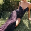 Malia Night Shade Lace Maxi Dress Malia Night Shade Lace Maxi Dress