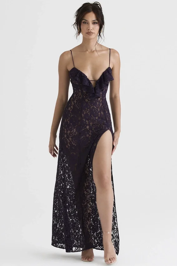 Malia Night Shade Lace Maxi Dress Malia Night Shade Lace Maxi Dress