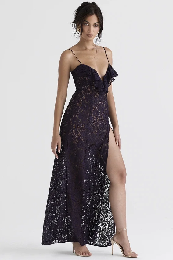 Malia Night Shade Lace Maxi Dress Malia Night Shade Lace Maxi Dress