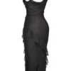 Malila Black Ruffle Maxi Dress Malila Black Ruffle Maxi Dress