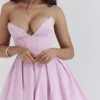 Mar Cotton Candy Twill Strapless Mini Dress Mar Cotton Candy Twill Strapless Mini Dress