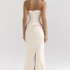 Mara Ivory Metallic Jacquard Maxi Skirt Mara Ivory Metallic Jacquard Maxi Skirt