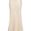 Mara Ivory Metallic Jacquard Maxi Skirt Mara Ivory Metallic Jacquard Maxi Skirt