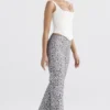 Mara Silver Metallic Lace Trousers Mara Silver Metallic Lace Trousers