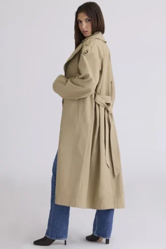 Marais Camel Belted Full Trench Coat