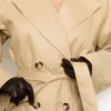 Marais Camel Belted Full Trench Coat