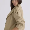 Marais Camel Belted Full Trench Coat