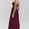 Marcella Berry Pleated Satin Maxi Dress Marcella Berry Pleated Satin Maxi Dress