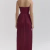 Marcella Berry Pleated Satin Maxi Dress Marcella Berry Pleated Satin Maxi Dress