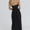 Marcella Black Georgette Pleated Maxi Dress Marcella Black Georgette Pleated Maxi Dress