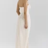Marcella Ivory Georgette Pleated Maxi Dress Marcella Ivory Georgette Pleated Maxi Dress
