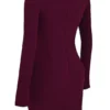 Marcella Merlot Plunge Corset Dress