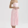 Marci Pink Pleated Midi Corset Dress
Marci Pink Pleated Midi Corset Dress
