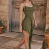 Marcia Olive Ruffle Mini Dress Marcia Olive Ruffle Mini Dress