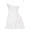Marcy White Pleated Mini Dress Marcy White Pleated Mini Dress