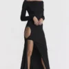 Marella Black Cutout Maxi Dress Marella Black Cutout Maxi Dress