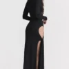 Marella Black Cutout Maxi Dress Marella Black Cutout Maxi Dress