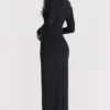 Marella Black Cutout Maxi Dress Marella Black Cutout Maxi Dress