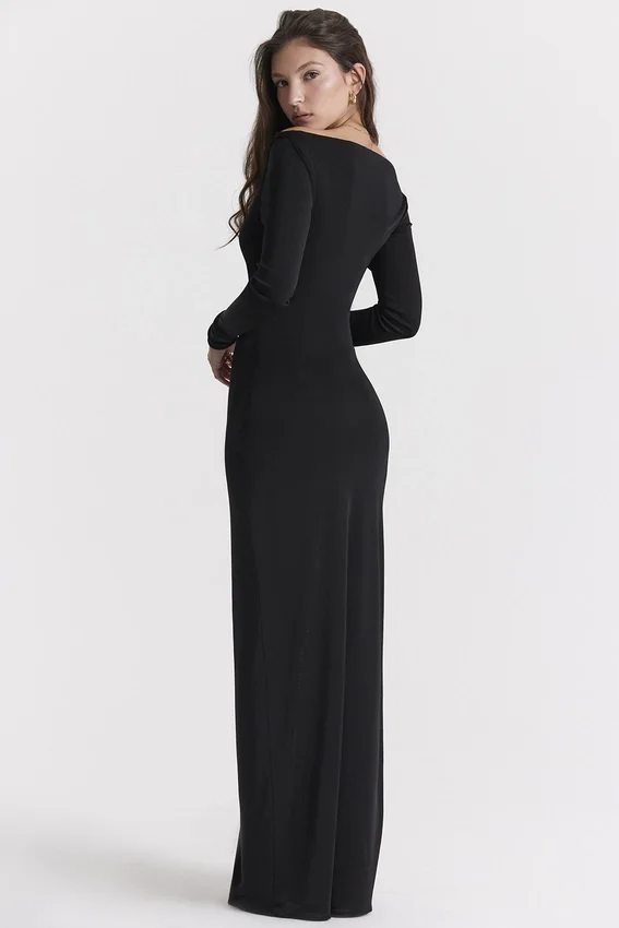 Marella Black Cutout Maxi Dress Marella Black Cutout Maxi Dress