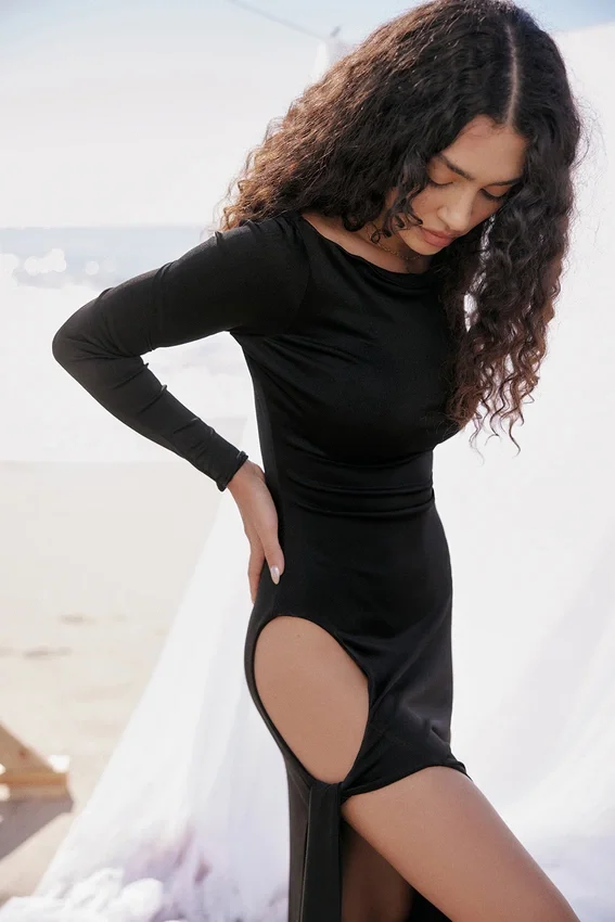 Marella Black Cutout Maxi Dress Marella Black Cutout Maxi Dress