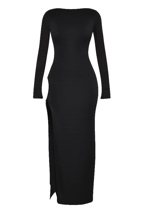Marella Black Cutout Maxi Dress Marella Black Cutout Maxi Dress