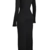 Marella Black Cutout Maxi Dress Marella Black Cutout Maxi Dress