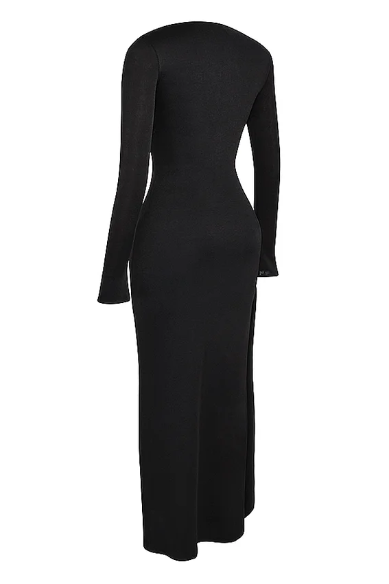 Marella Black Cutout Maxi Dress Marella Black Cutout Maxi Dress