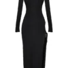 Marella Black Cutout Maxi Dress Marella Black Cutout Maxi Dress