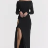 Marella Black Cutout Maxi Dress Marella Black Cutout Maxi Dress