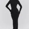 Marie-Louise Black Turtleneck Maxi Dress Marie-Louise Black Turtleneck Maxi Dress