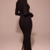Marie-Louise Black Turtleneck Maxi Dress Marie-Louise Black Turtleneck Maxi Dress