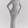 Marie-Louise Light Grey Bodycon Maxi Dress Marie-Louise Light Grey Bodycon Maxi Dress
