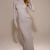 Marie-Louise Light Grey Bodycon Maxi Dress Marie-Louise Light Grey Bodycon Maxi Dress