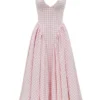 Marilyn Strawberry Shortcake Gingham Halter Midi Sundress Marilyn Strawberry Shortcake Gingham Halter Midi Sundress