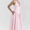 Marilyn Strawberry Shortcake Gingham Halter Midi Sundress Marilyn Strawberry Shortcake Gingham Halter Midi Sundress