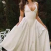 Marilyn White Cotton Halter Midi Sundress Marilyn White Cotton Halter Midi Sundress