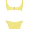 Mariposa Yellow White Floral Print Bikini Mariposa Yellow White Floral Print Bikini