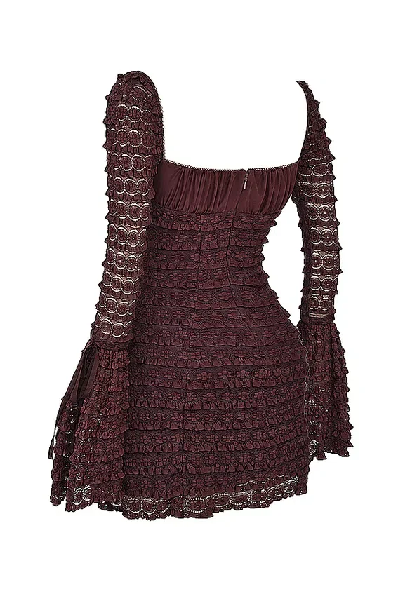 Marisa Espresso Lace Dress Marisa Espresso Lace Dress