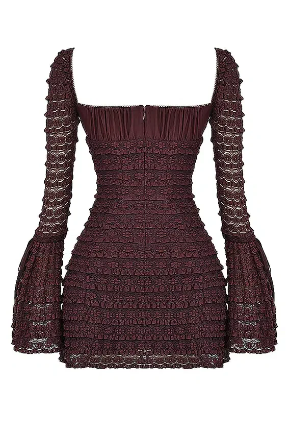 Marisa Espresso Lace Dress Marisa Espresso Lace Dress