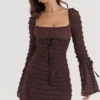 Marisa Espresso Lace Dress Marisa Espresso Lace Dress