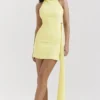 Marla Lemon Halter Mini Dress Marla Lemon Halter Mini Dress