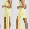 Marla Lemon Halter Mini Dress Marla Lemon Halter Mini Dress