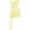 Marla Lemon Halter Mini Dress Marla Lemon Halter Mini Dress