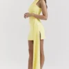 Marla Lemon Halter Mini Dress Marla Lemon Halter Mini Dress